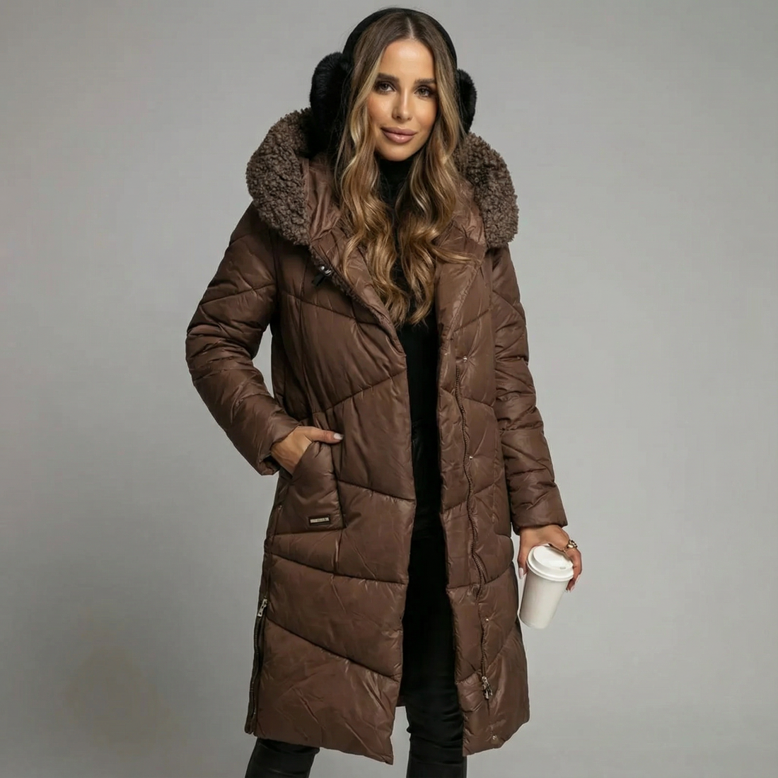 Miloë | Warme Gewatteerde Parka Winterjas