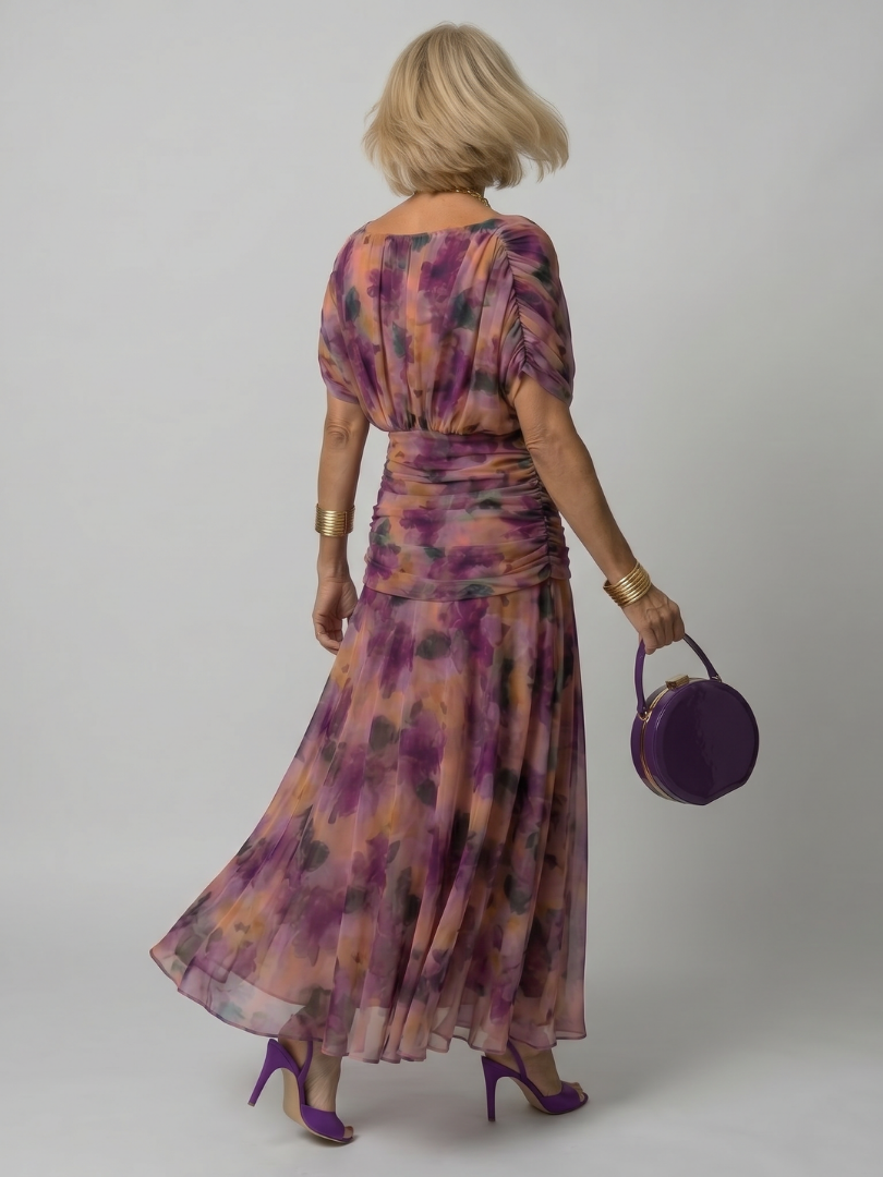 Evelina | Elegante Buikcamouflerende Maxi Jurk