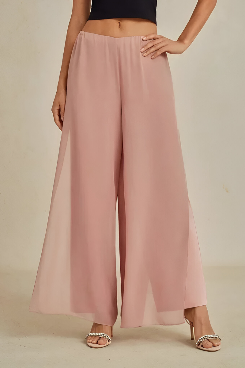 Keva | Elegante Soepelvallende Wijde Broek