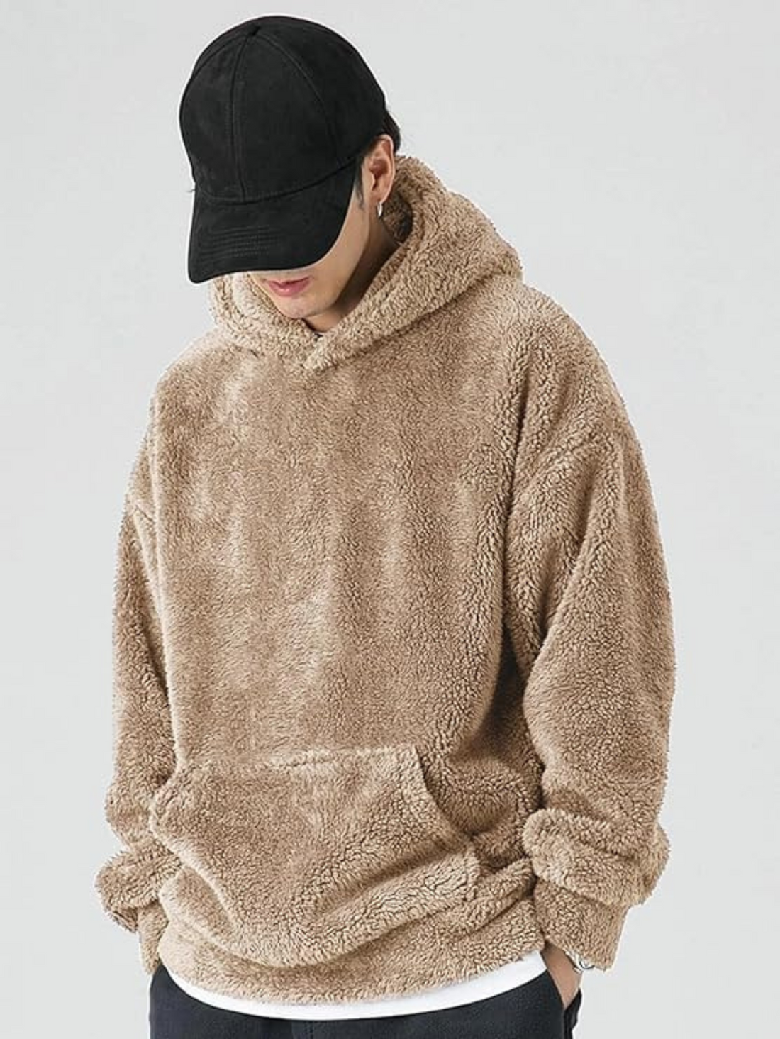 Sem | Warme geblokte hoodie met relaxte pasvorm