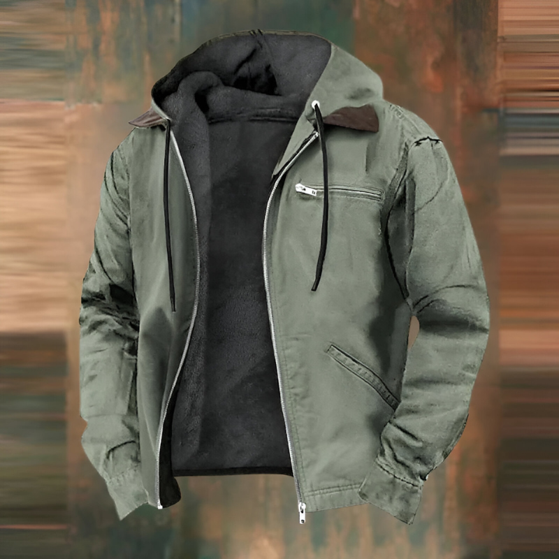 Dario™ | Warme jas met fleecevoering en capuchon
