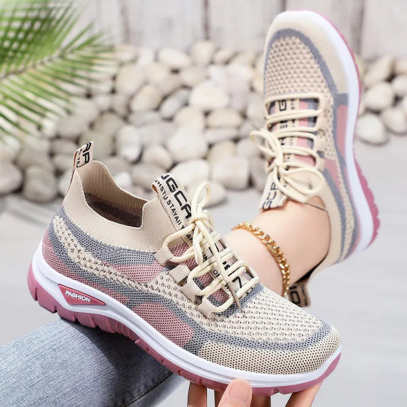 Mika™ | Stijlvolle Ademende Sneakers met Ondersteunend Voetbed