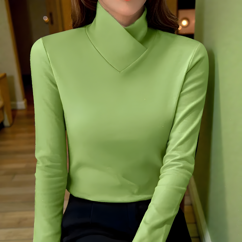 Mira | Elegante Minimal Lange Mouw Top