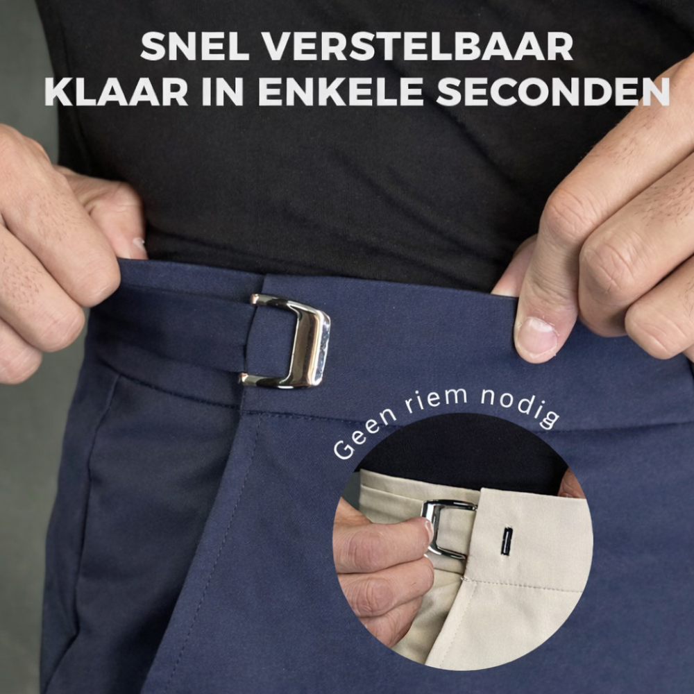 Milo | Stijlvolle aansluitende casual broek