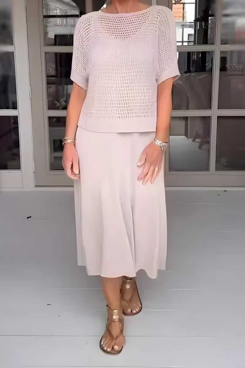 Lieke | Zomerse Jurk Met Gebreide Top
