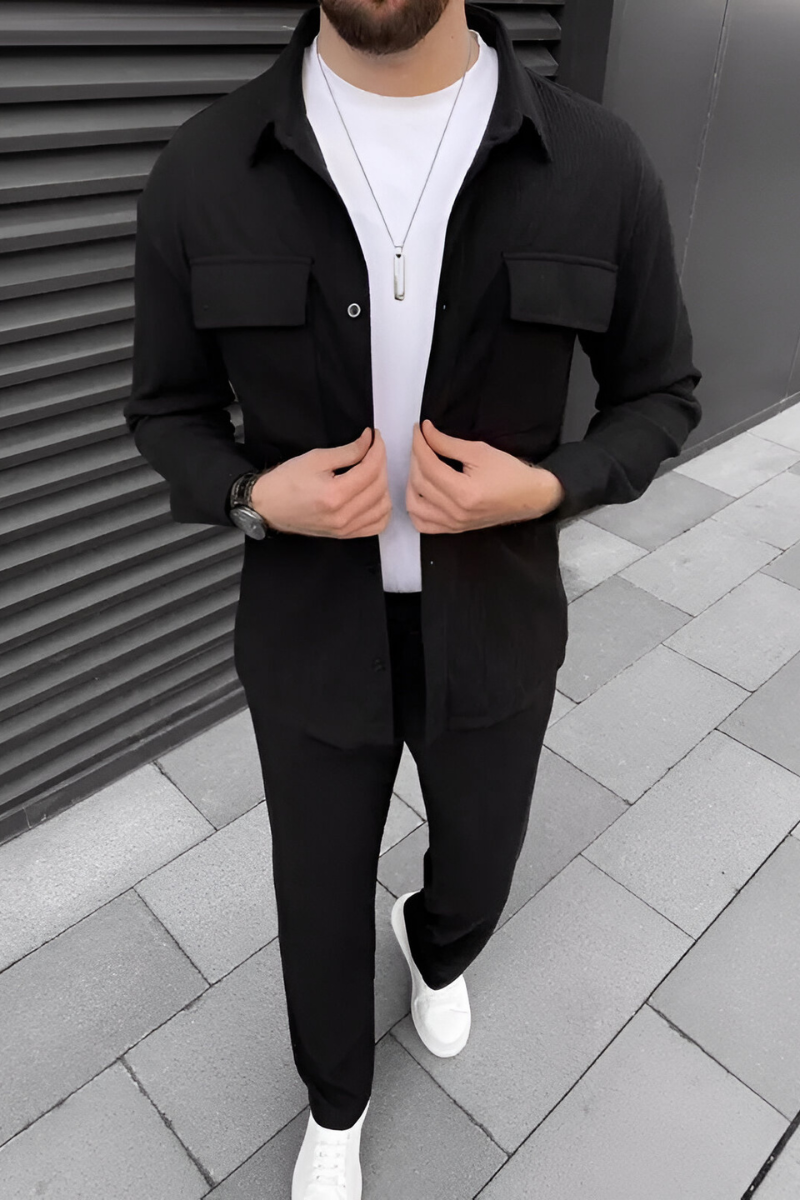 Nilo | Casual Geribde Matching Set