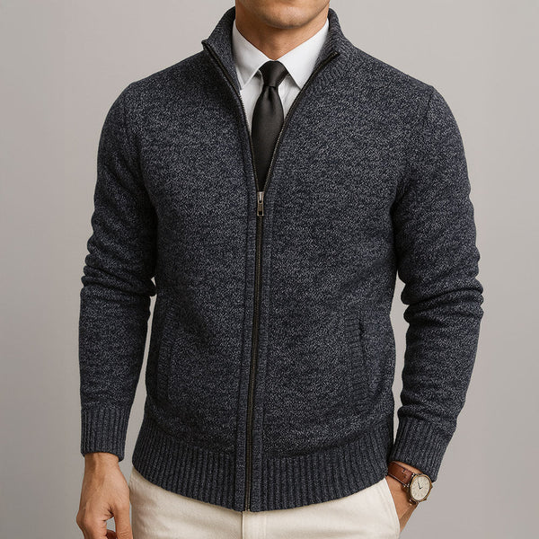 Davi™ | Moderne Getextureerde Zip Trui