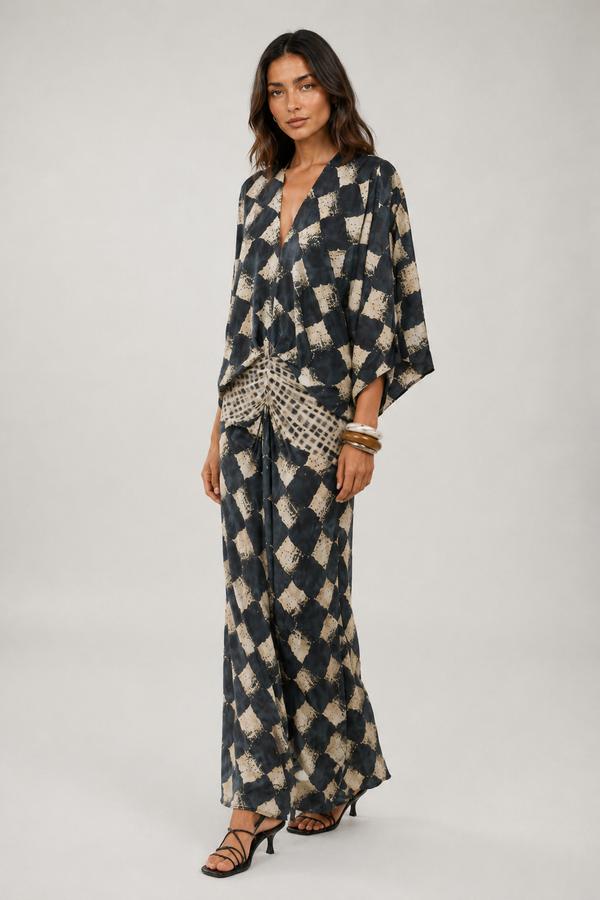 Jannie™ | Elegante Buikcamouflerende Mozaïekjurk