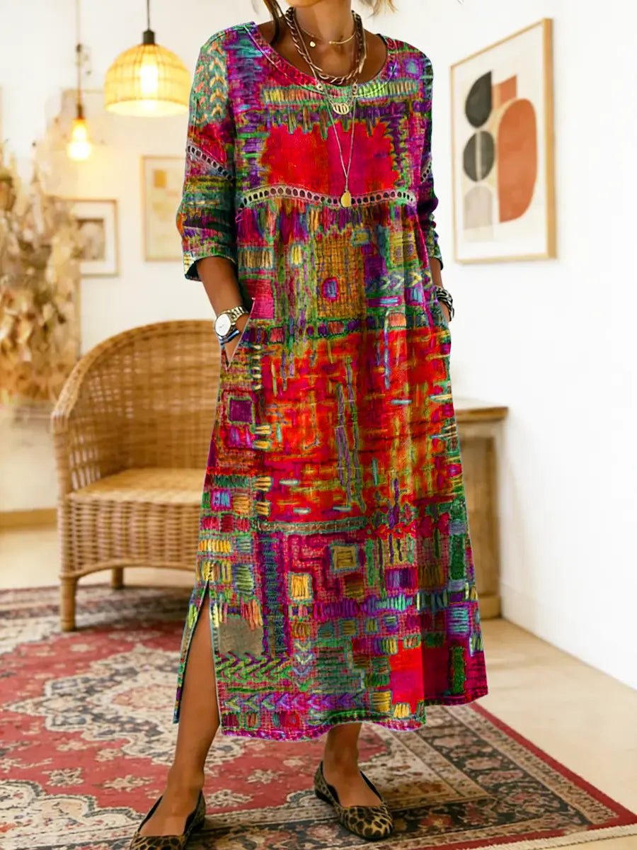 Nessa | Stijlvolle Print Jurk