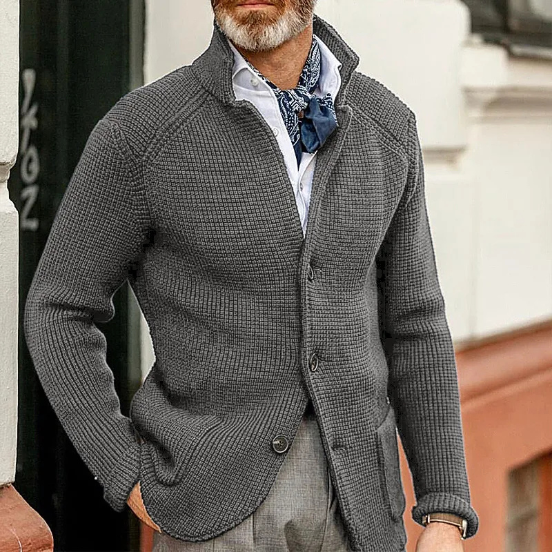 Kian™ | Elegante Geribde Gebreide Cardigan