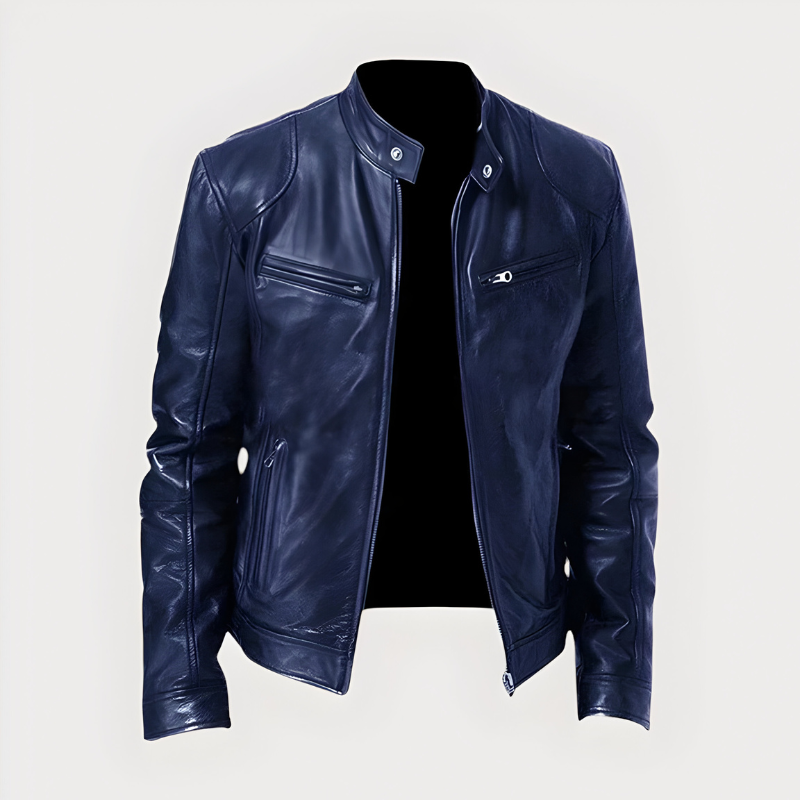 Joren™ | Klassieke bikerjas met rits
