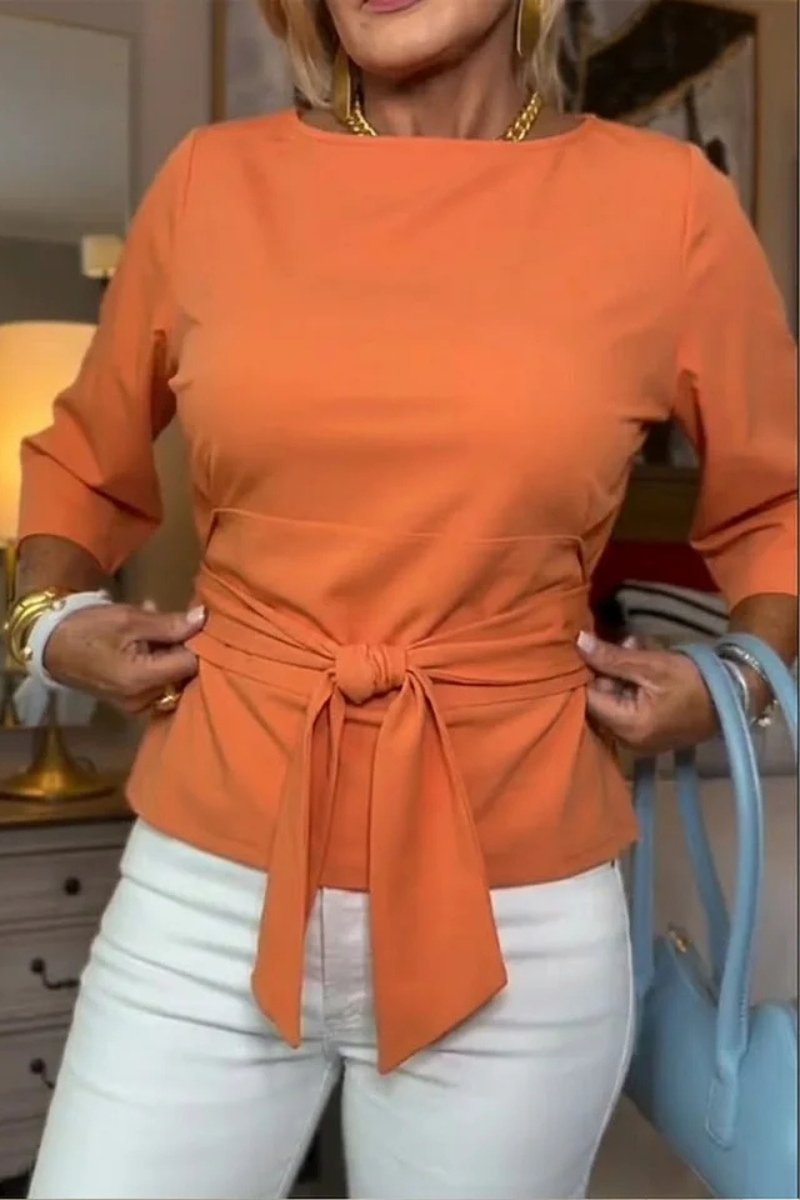 Daria™ | Stijlvolle Strik Taille Top