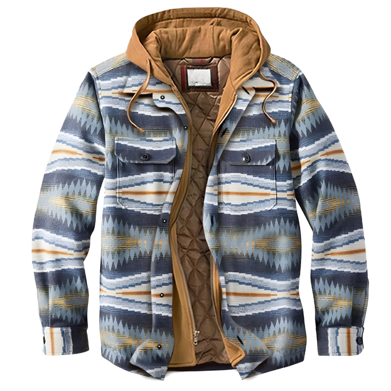 Bram™ | Comfortabele patchwork jas met capuchon