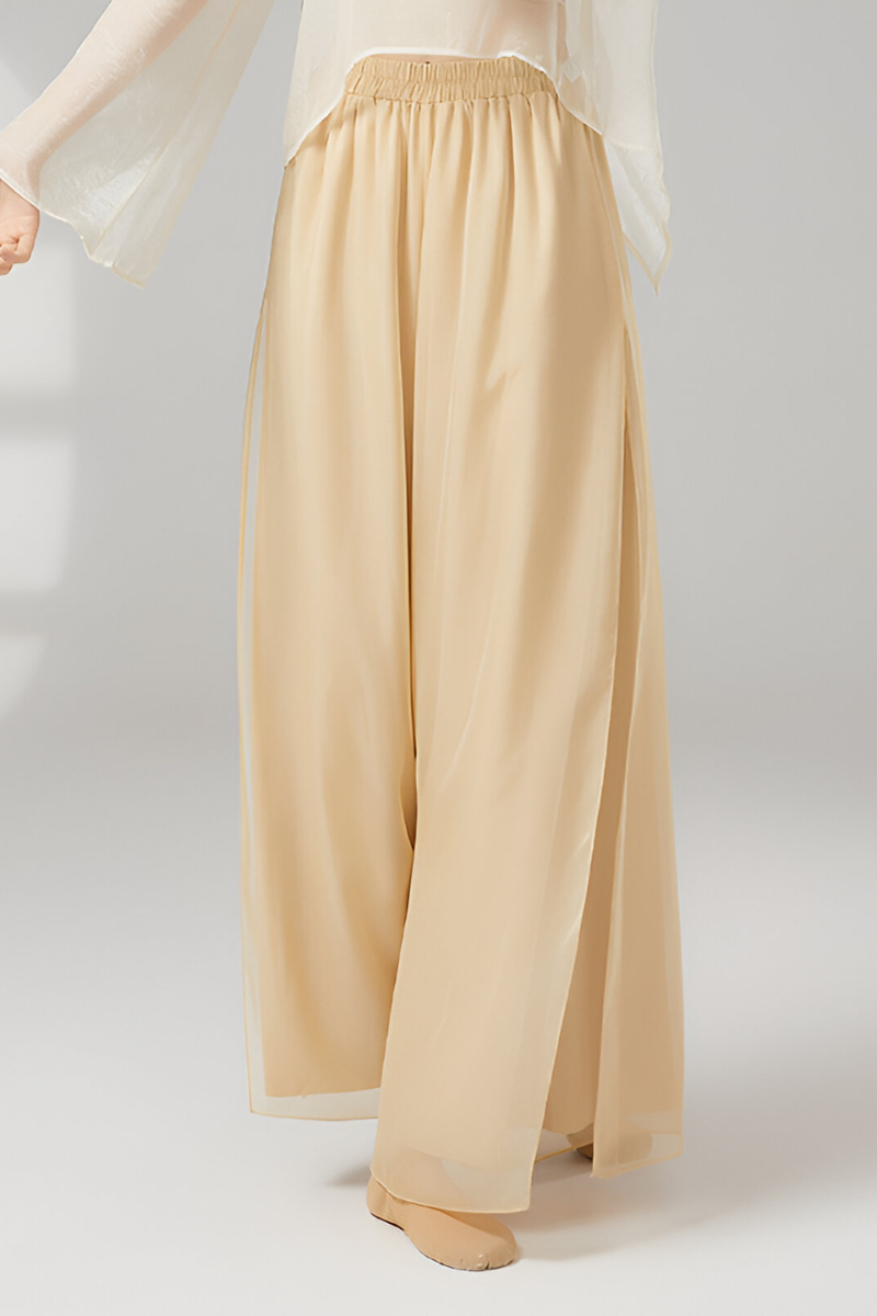 Keva | Elegante Soepelvallende Wijde Broek