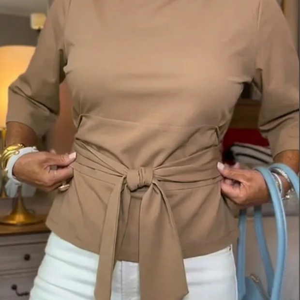 Daria™ | Stijlvolle Strik Taille Top