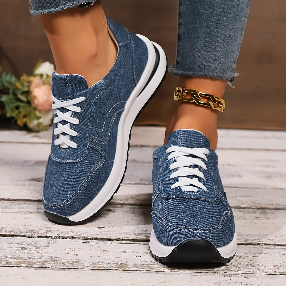 Izzy™ | Comfortabele Sneakers met Spijkerstof