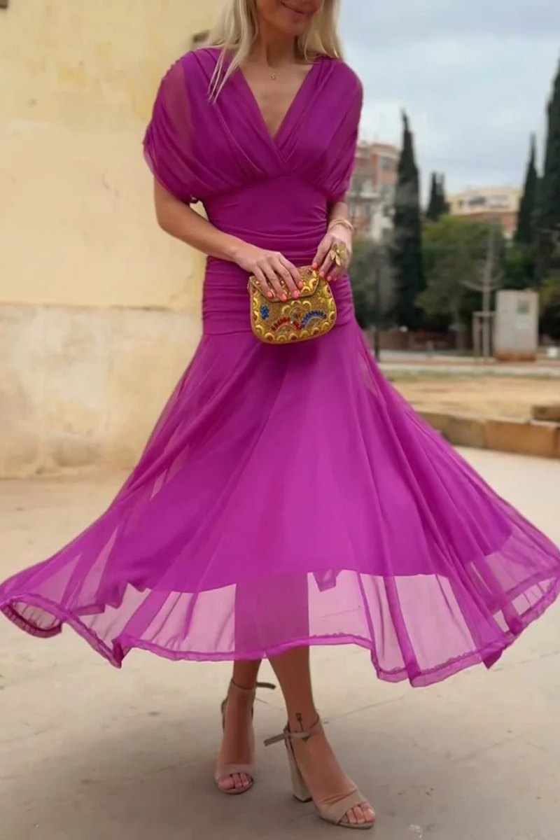 Yalena™ | Elegante bloemen maxi jurk