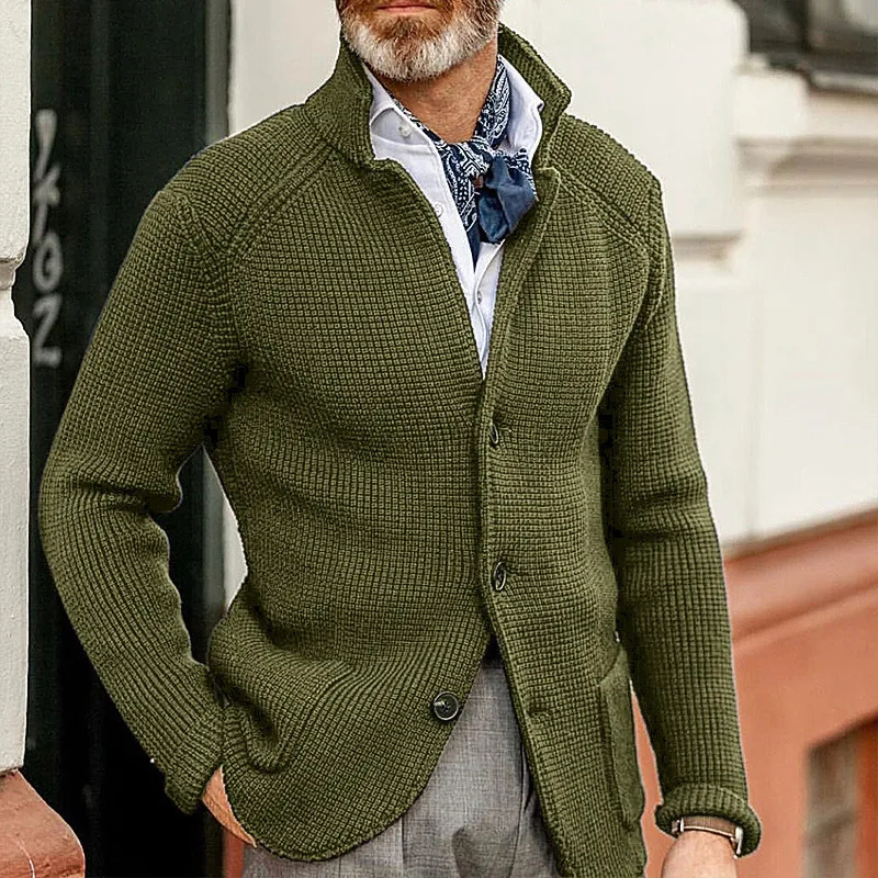 Kian™ | Elegante Geribde Gebreide Cardigan