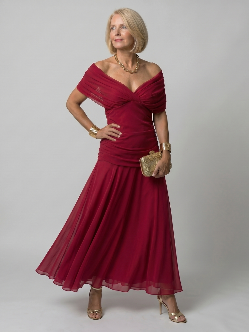 Evelina | Elegante Buikcamouflerende Maxi Jurk