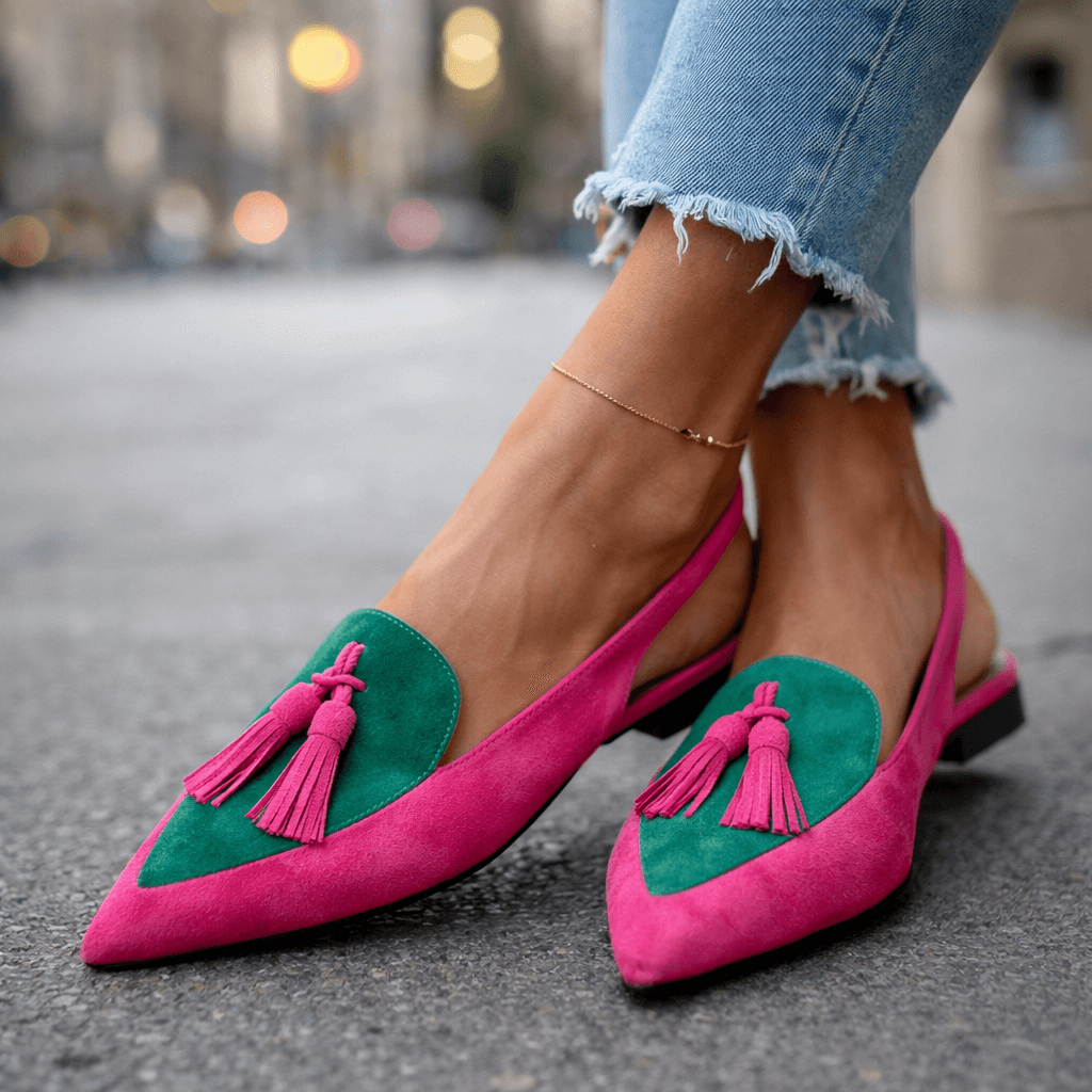 Eliza | Elegante Slingback Sandalen met Kwastjes