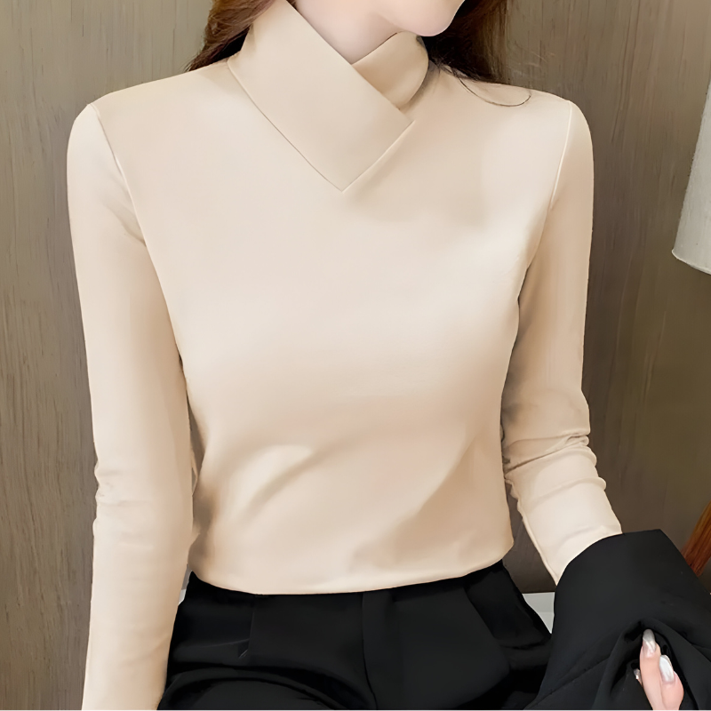 Mira | Elegante Minimal Lange Mouw Top