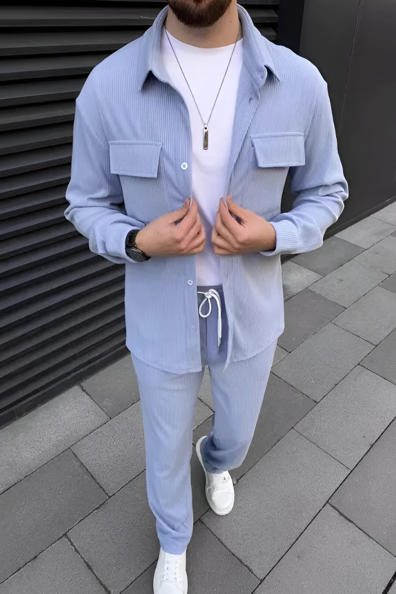 Nilo | Casual Geribde Matching Set