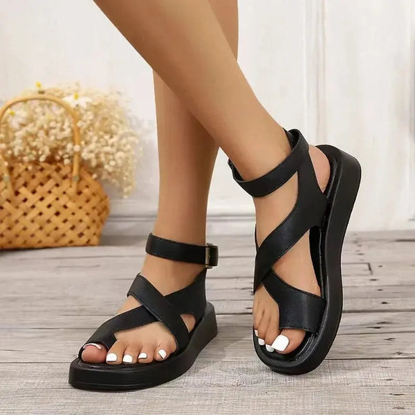 Nera | Comfortabele Platte Sandalen