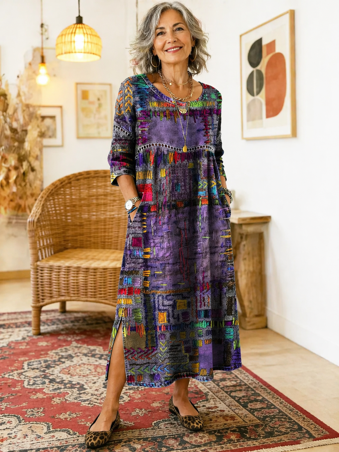 Nessa | Stijlvolle Print Jurk