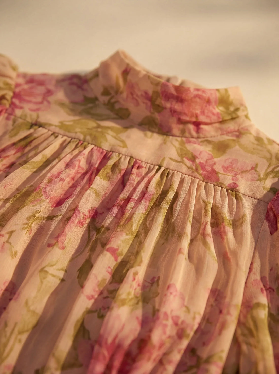 Elira | Elegante Bloemen Ruffle Maxi Jurk