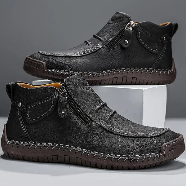 Einar™ | Comfortabele Leren Schoenen met Ondersteunend Voetbed