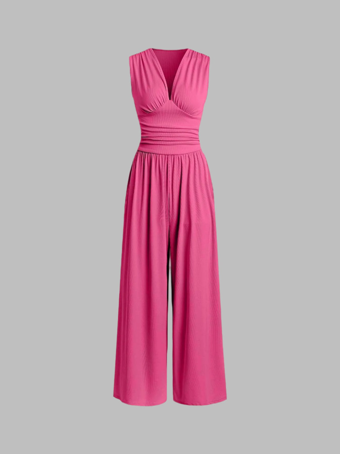 Fleur | Gestreepte Mouwloze Jumpsuit