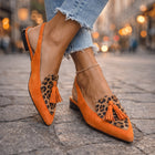 Oranje luipaardprint