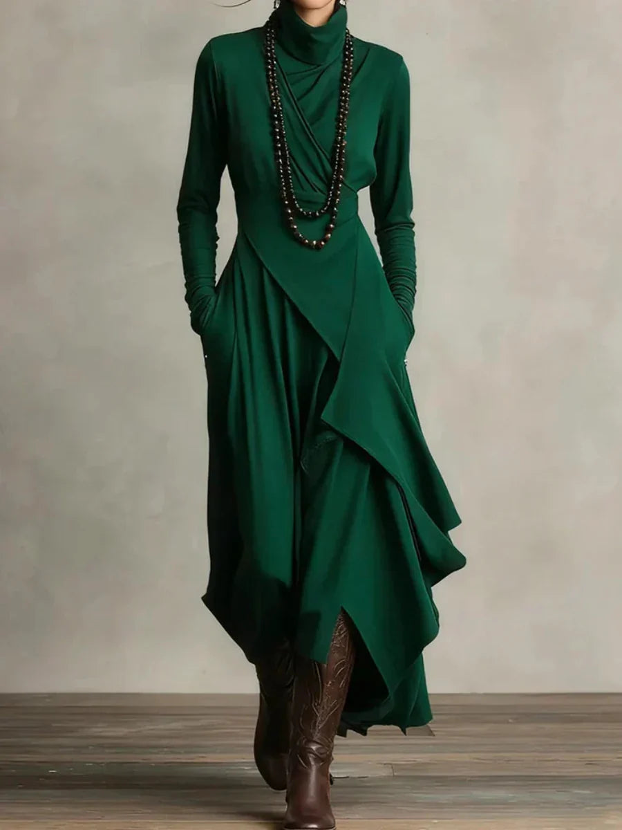 Nori™ | Moderne Flowy Maxi Jurk
