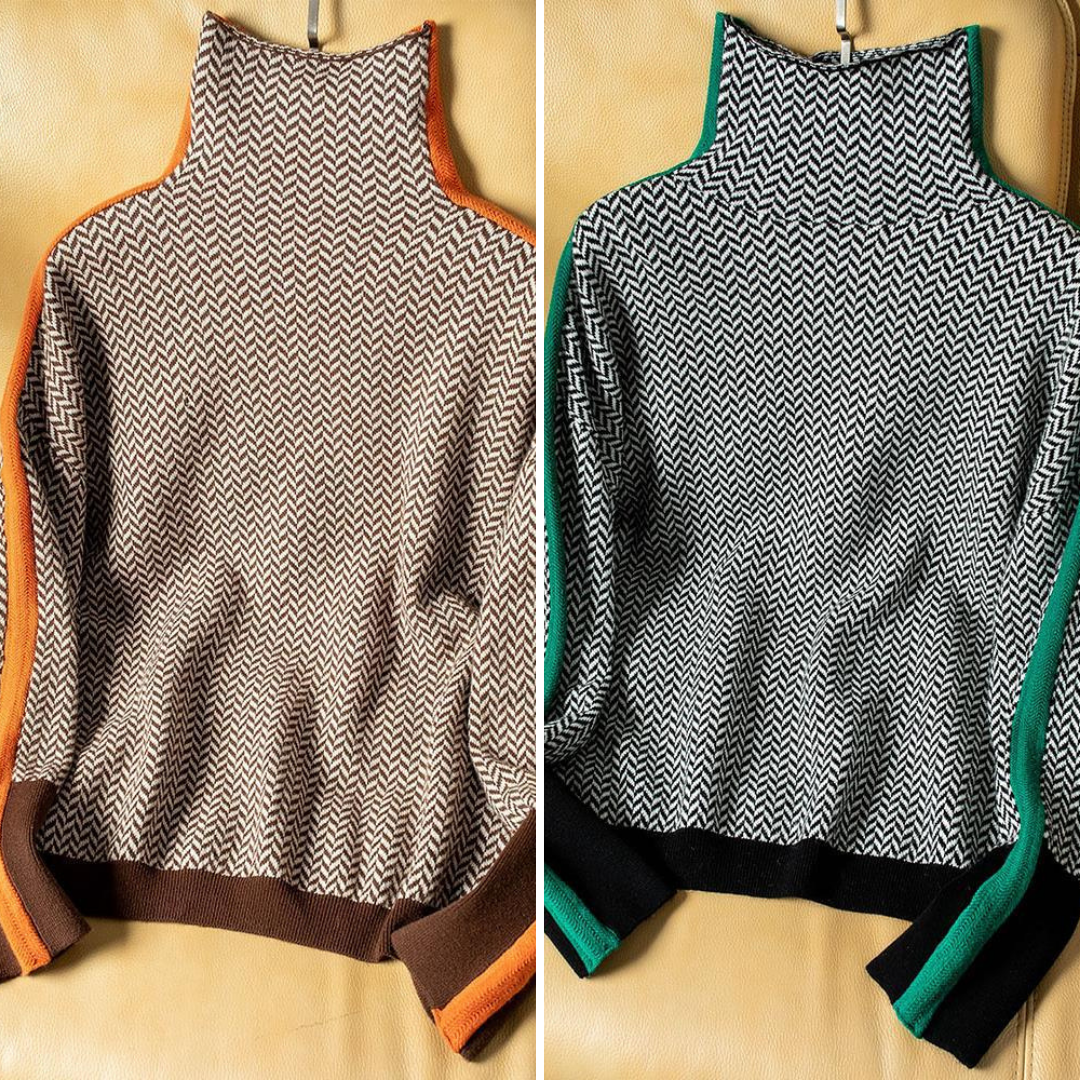 Selma | Stijlvolle coltrui met print