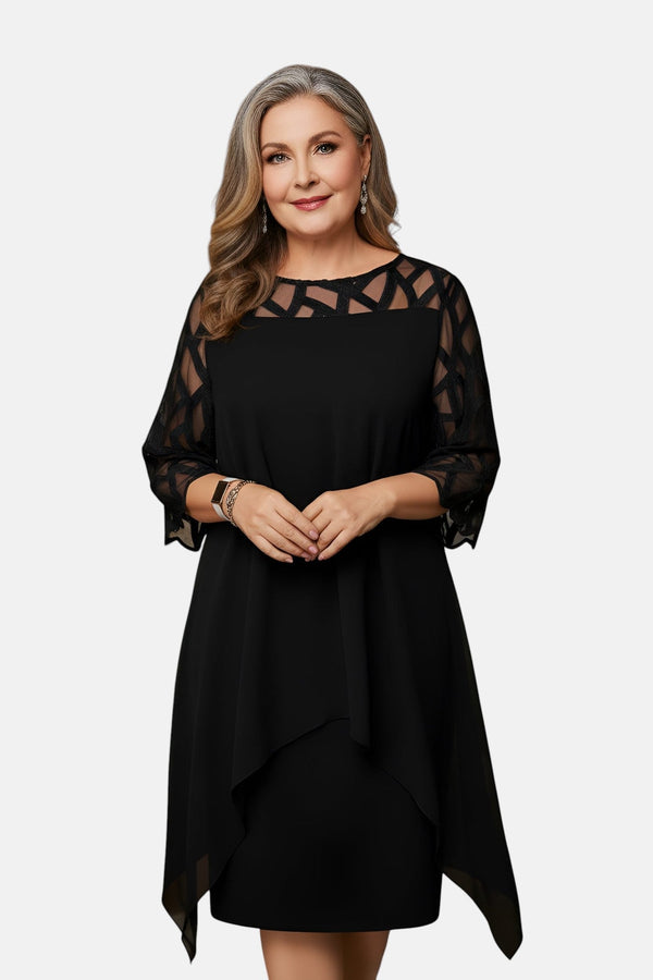 Elara™ | Elegante Comfortabele Midi Jurk