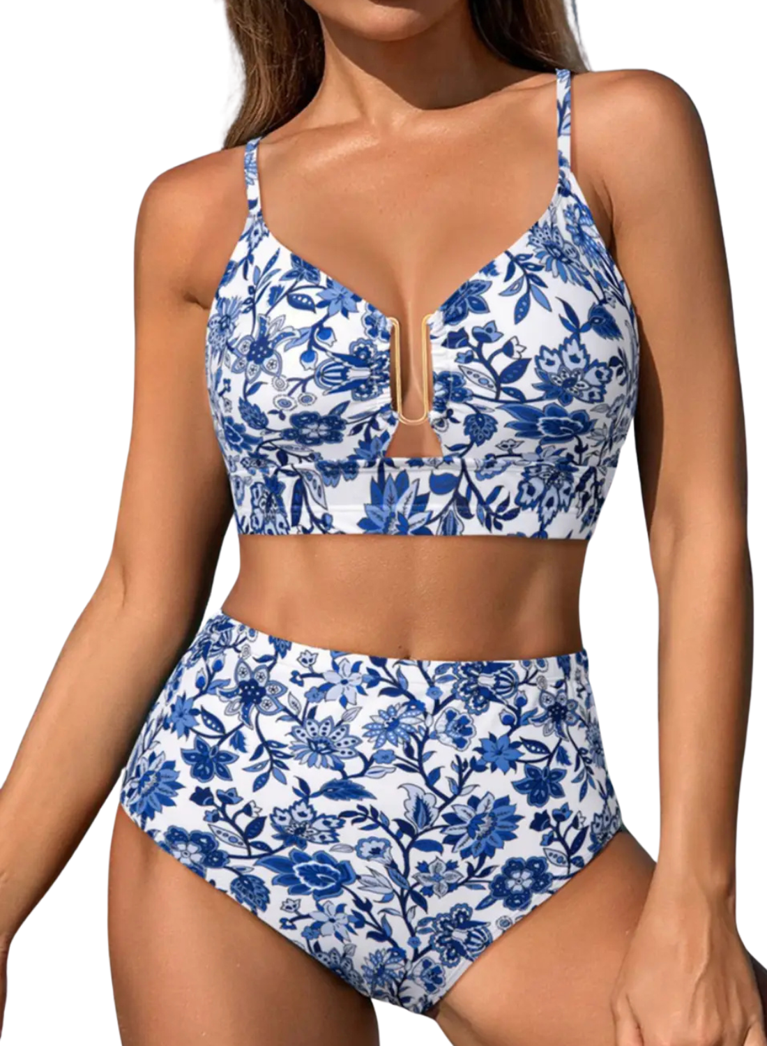 Fenna | Moderne Geruite Bikini Set