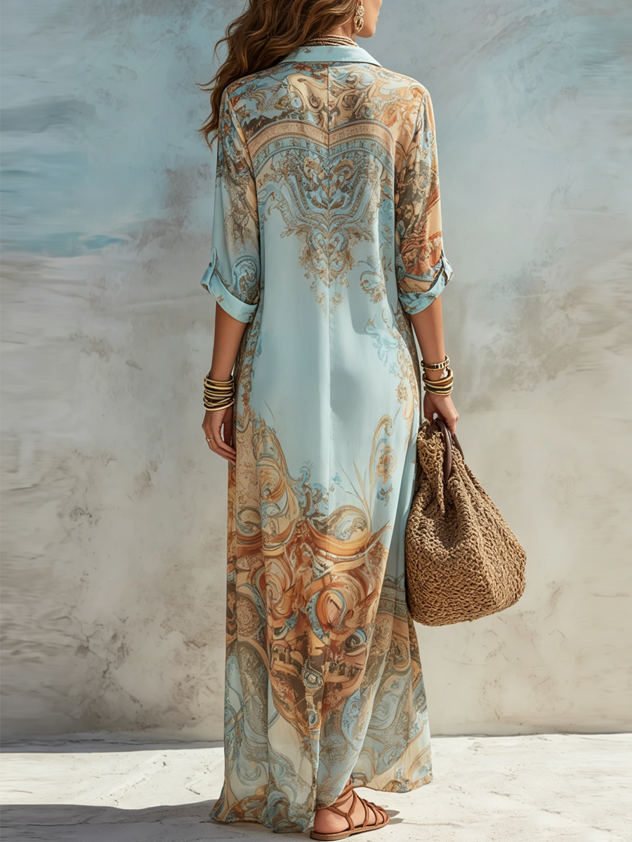Cleo | Elegante Mediterrane Blousejurk