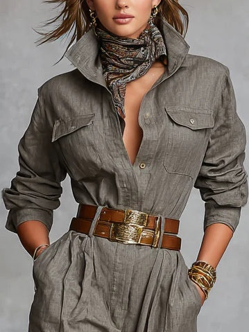 Livia™ | Moderne utility-stijl jumpsuit