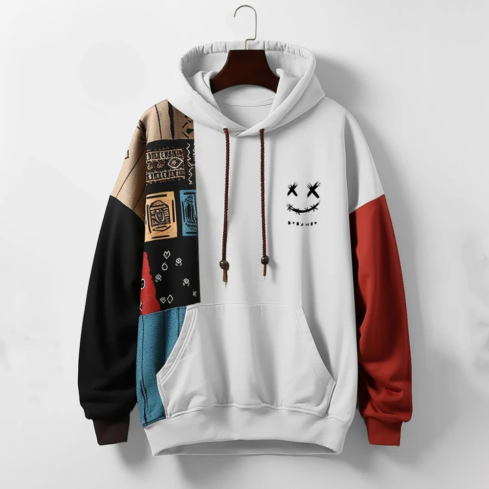 Navo™ | Moderne Patchwork Hoodie