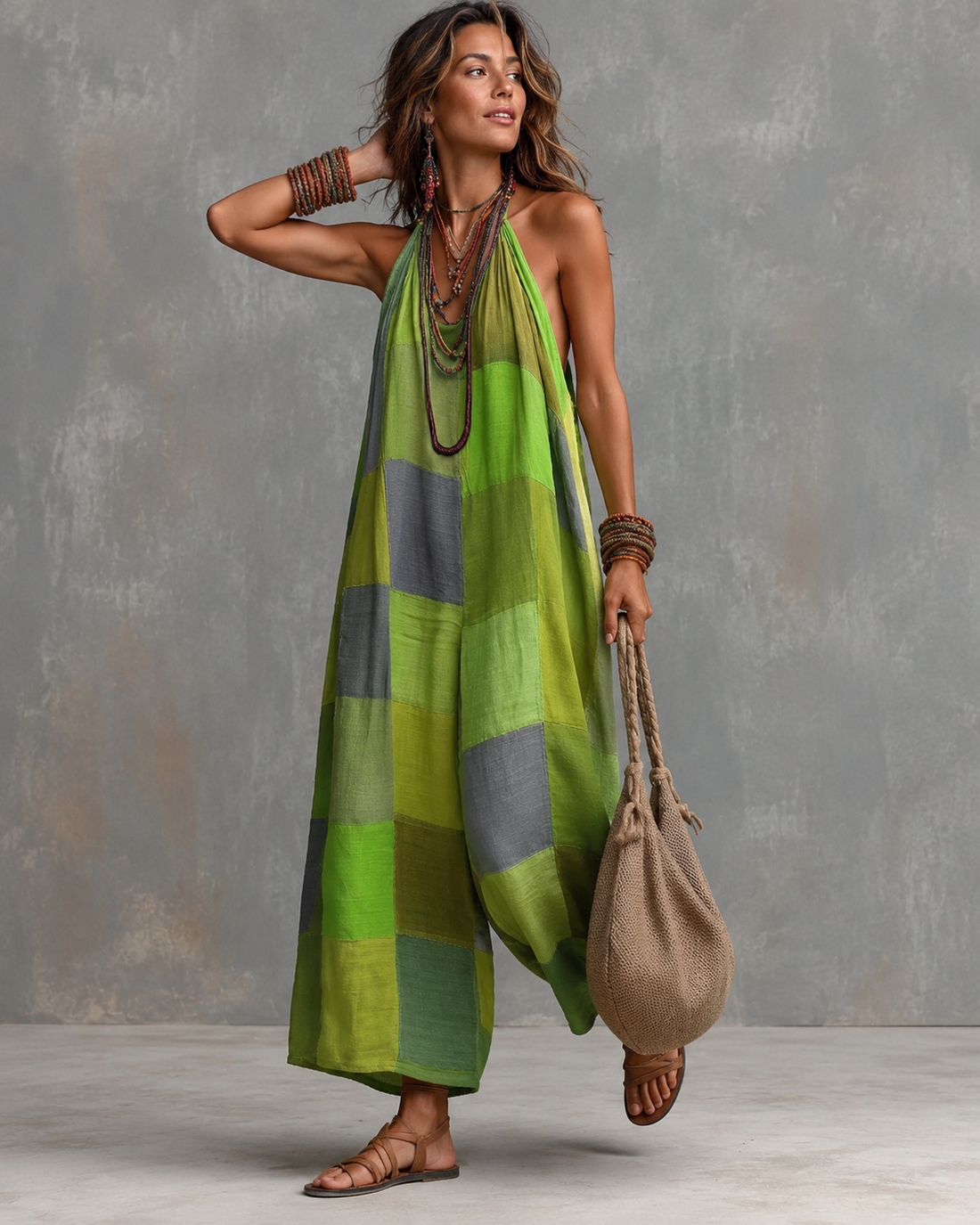 Elora™ | Bohemian Patchwork Jumpsuit
