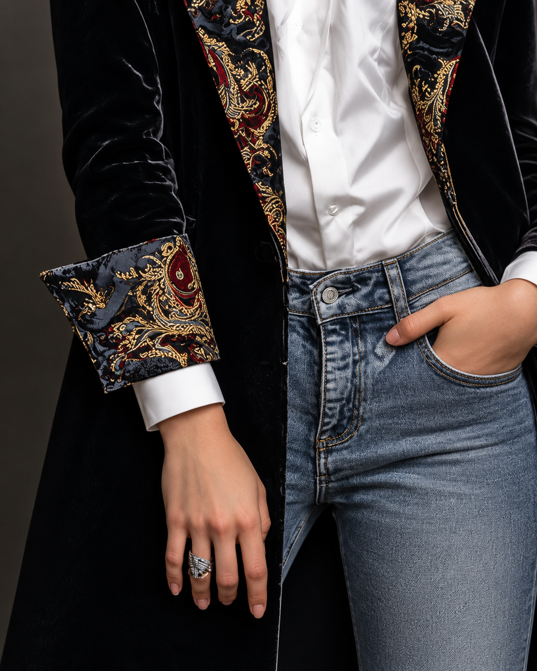 Ada | Elegante Blazer met Barokprint