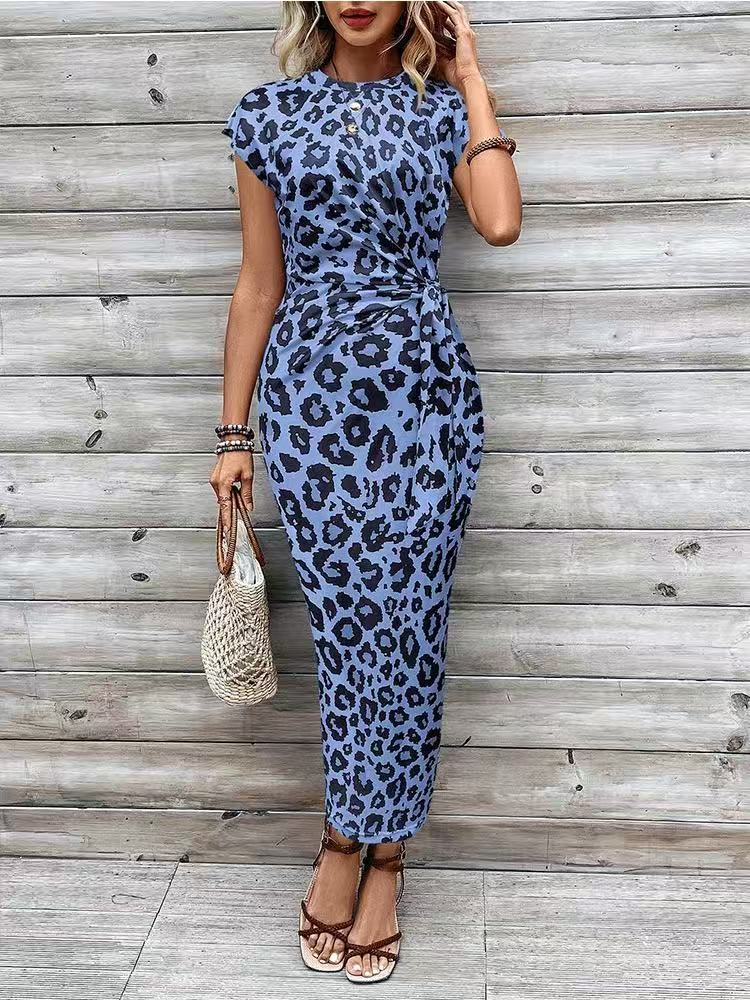 Novi Flatterende Maxi Jurk met Tailleknoop & Buikcamouflage