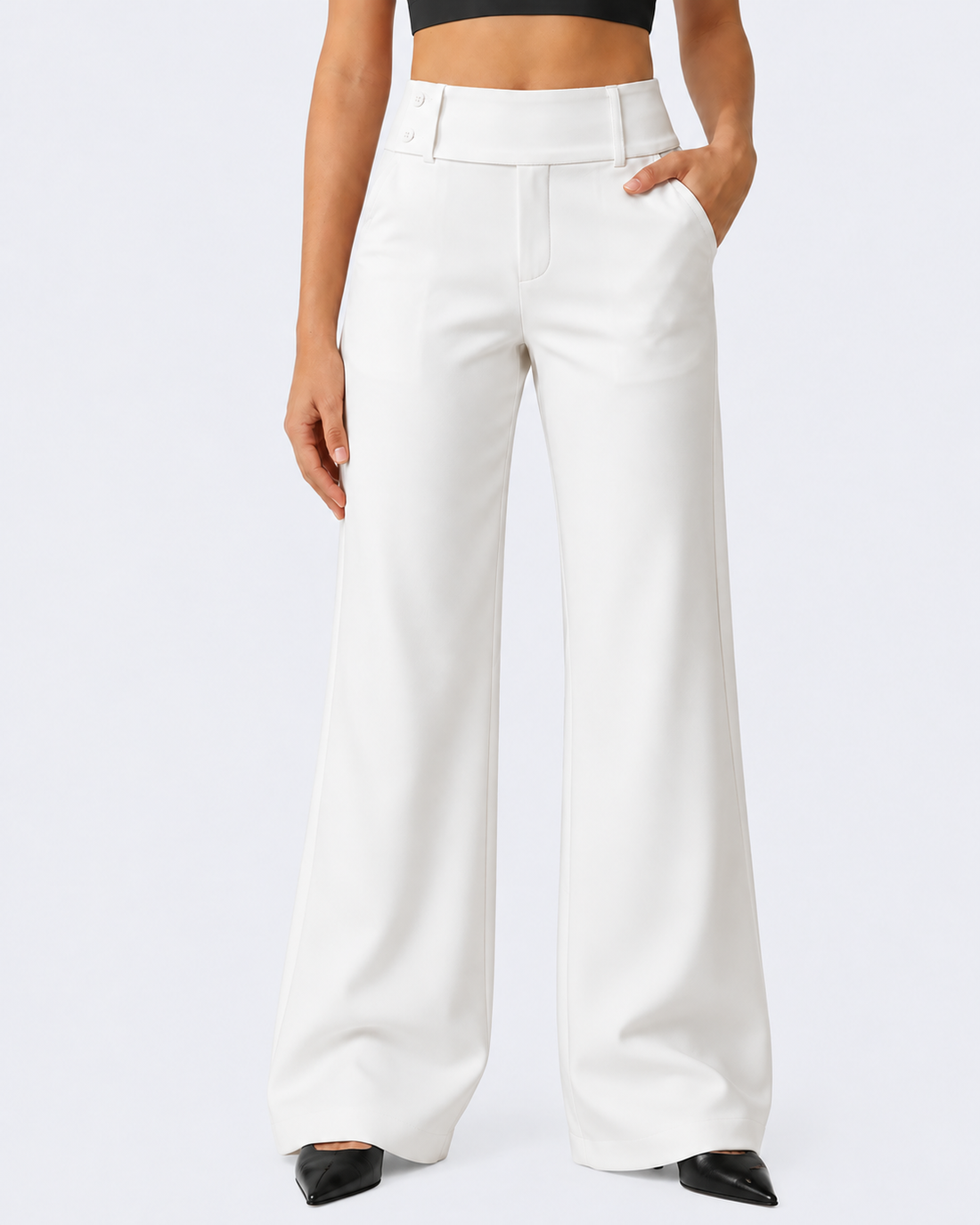 Alledaagse Stretchbroek | Hoge Taille & De Hele Dag Comfort