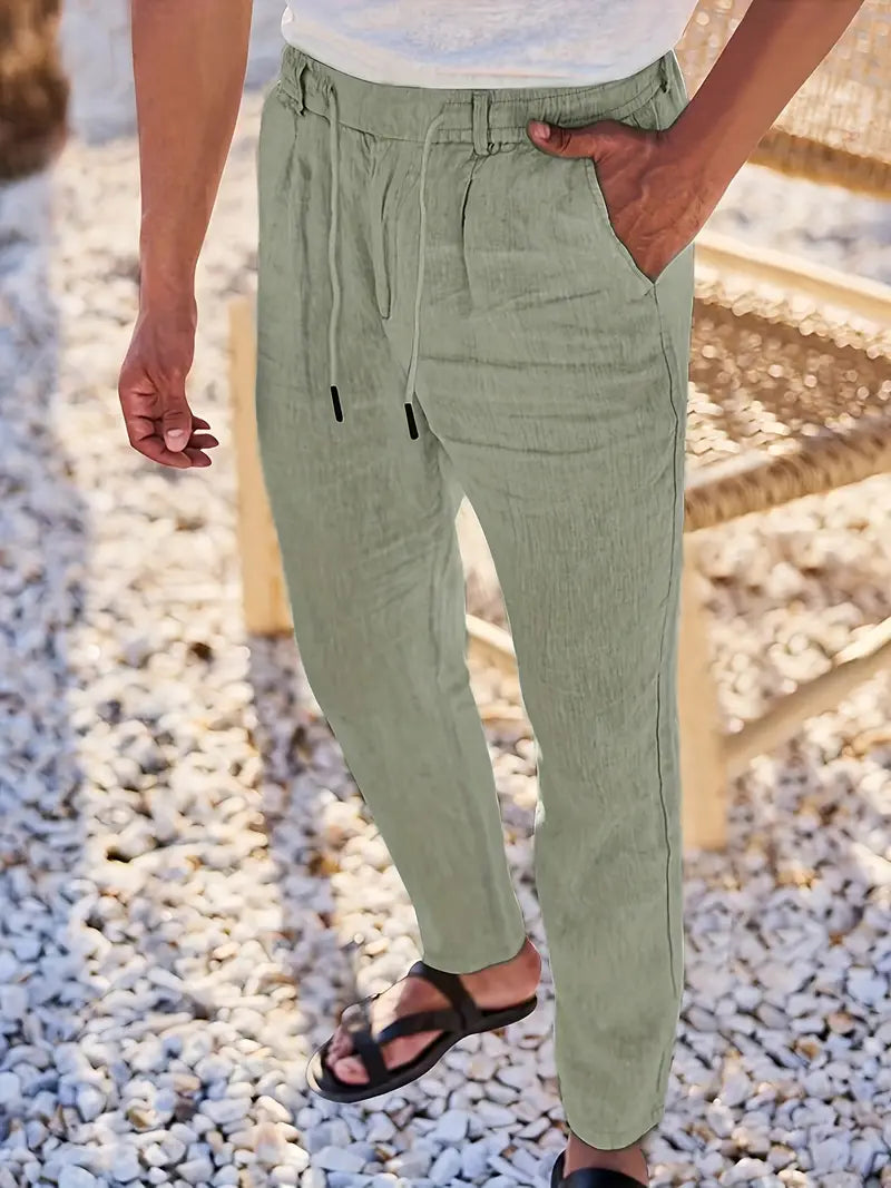 Rens™ | Casual Broek Met Koord