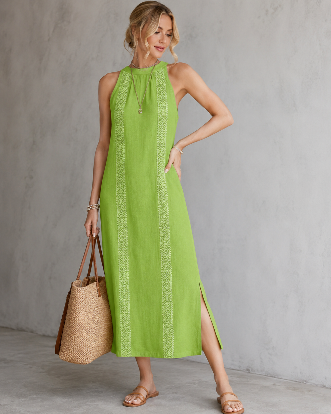 Irene™ | Elegante Mouwloze Buikbedekkende Midi Jurk