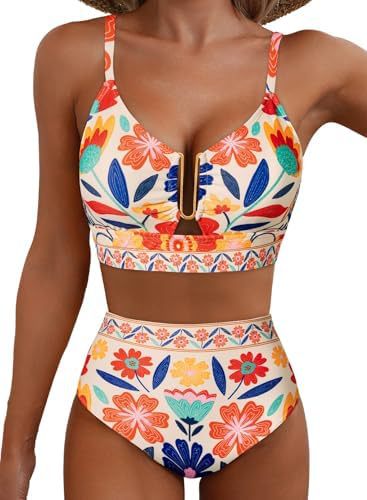 Fenna | Moderne Geruite Bikini Set