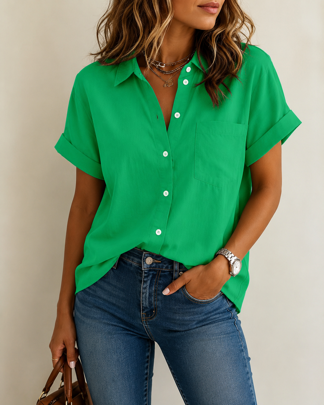 Lieke™ | Comfortabele Blouse Met Knoopsluiting