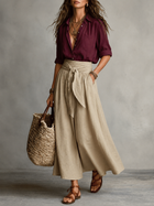 Khaki en Rood