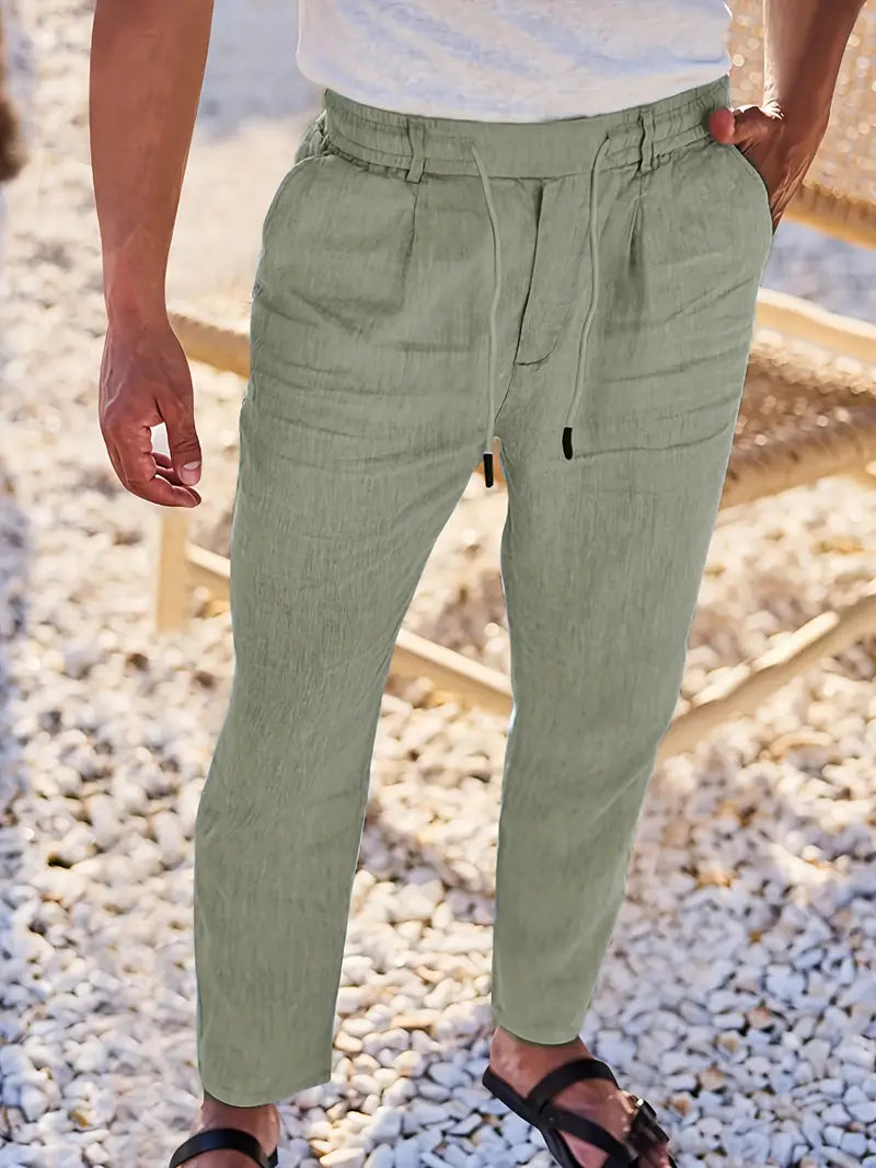 Rens™ | Casual Broek Met Koord