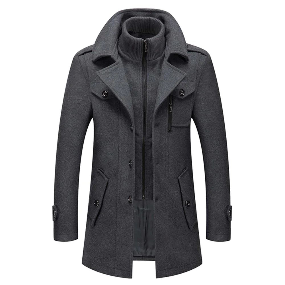 Bruno™ | Elegante Winterjas Met Rits & Knopen